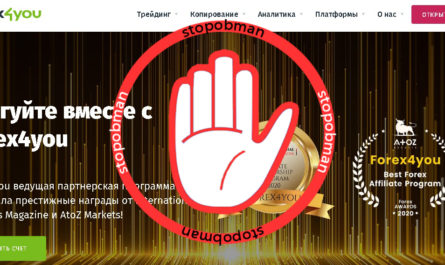 Главная страница сайта Forex4you